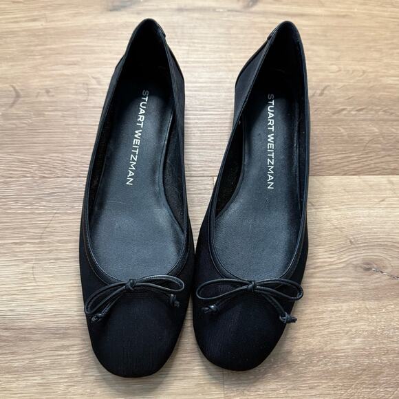 NEW Stuart Weitzman Arabella Mesh Ballet Bow Flats - Picture 1 of 8